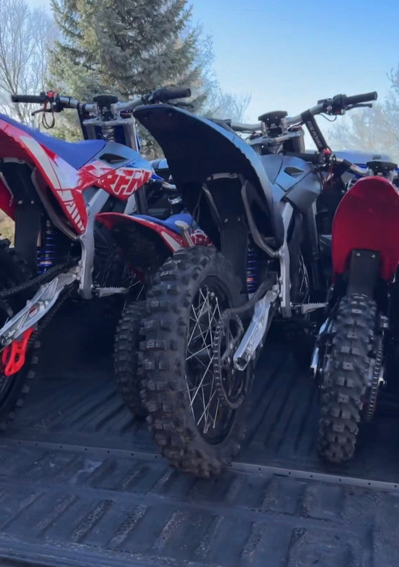 Brad K.'s bikes in a truck bed