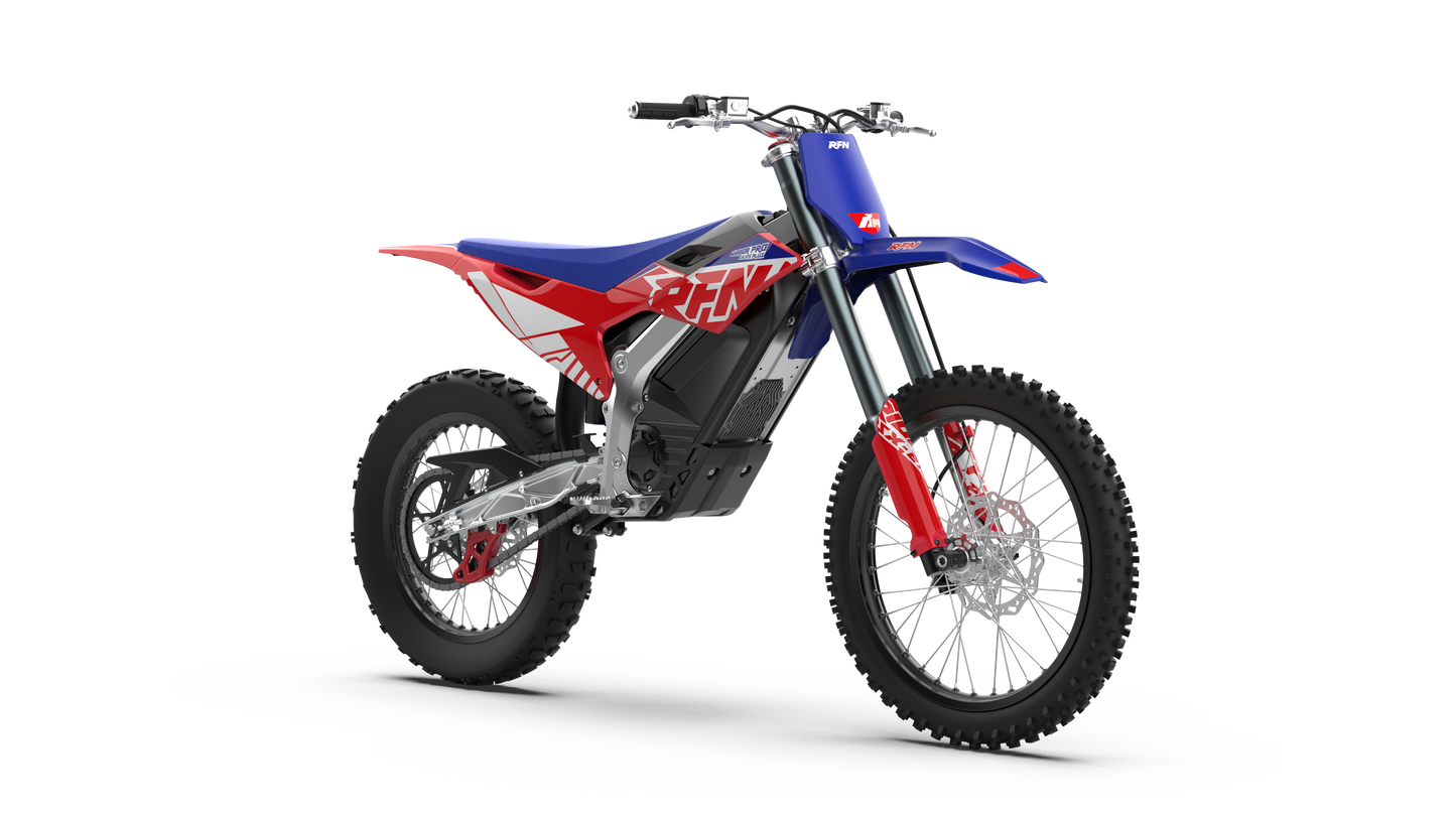 2026 RFN Warrior Pro SX-E15 PLUS - 74v 15kw 61mph Electric Dirt Bike