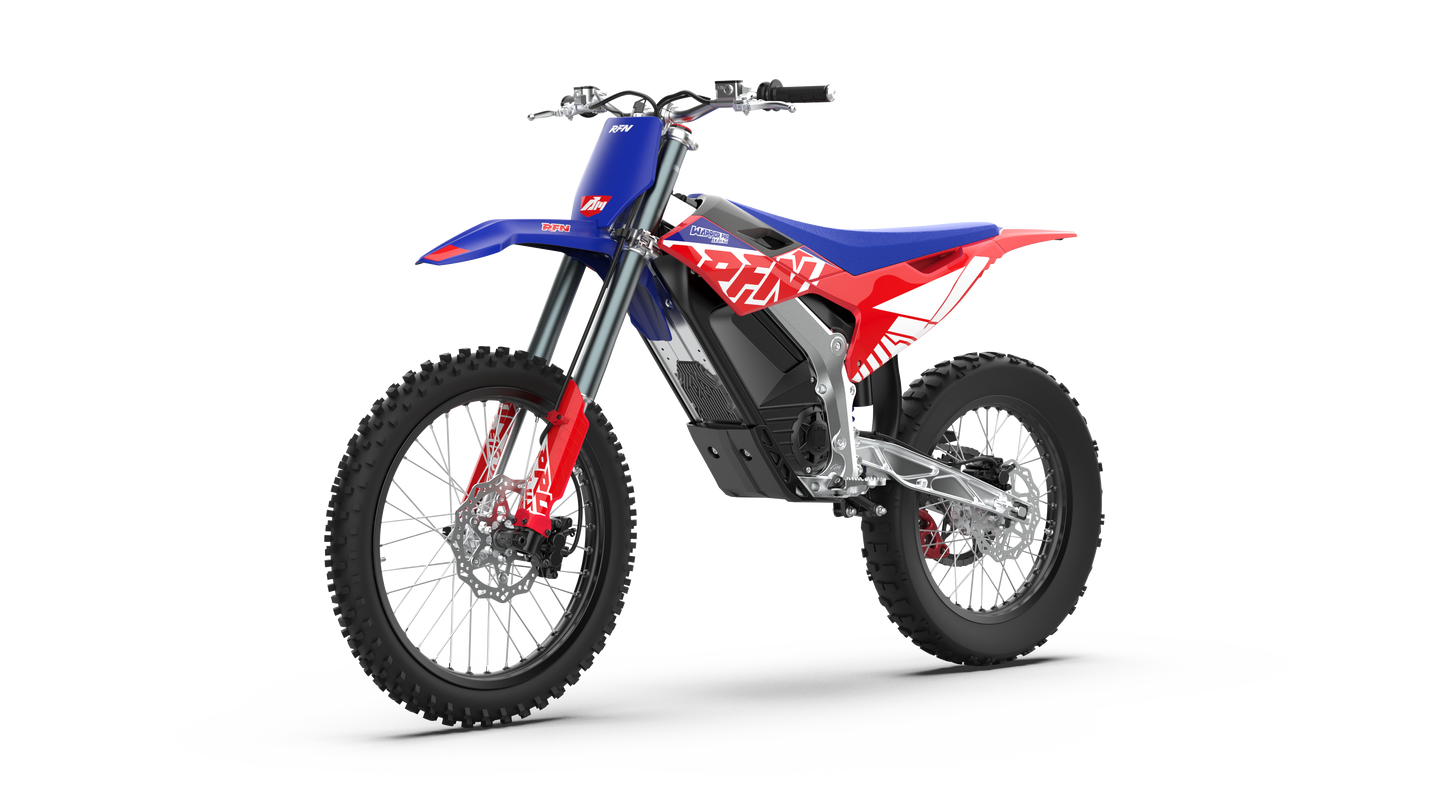 2026 RFN Warrior Pro SX-E15 PLUS - 74v 15kw 61mph Electric Dirt Bike