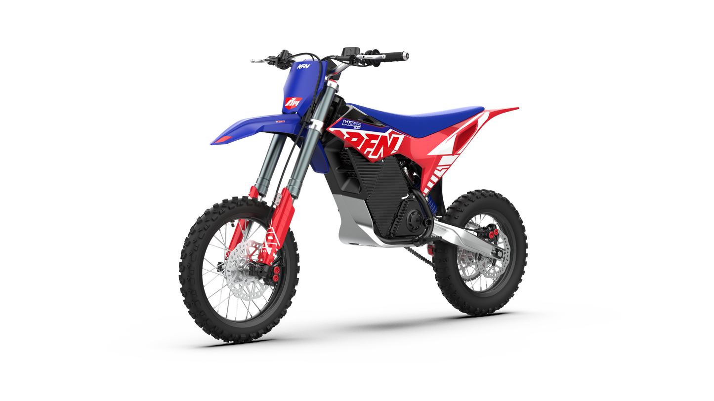 2026 RFN Warrior Youth SX-E8 - 60v 8kw Electric Dirt Bike