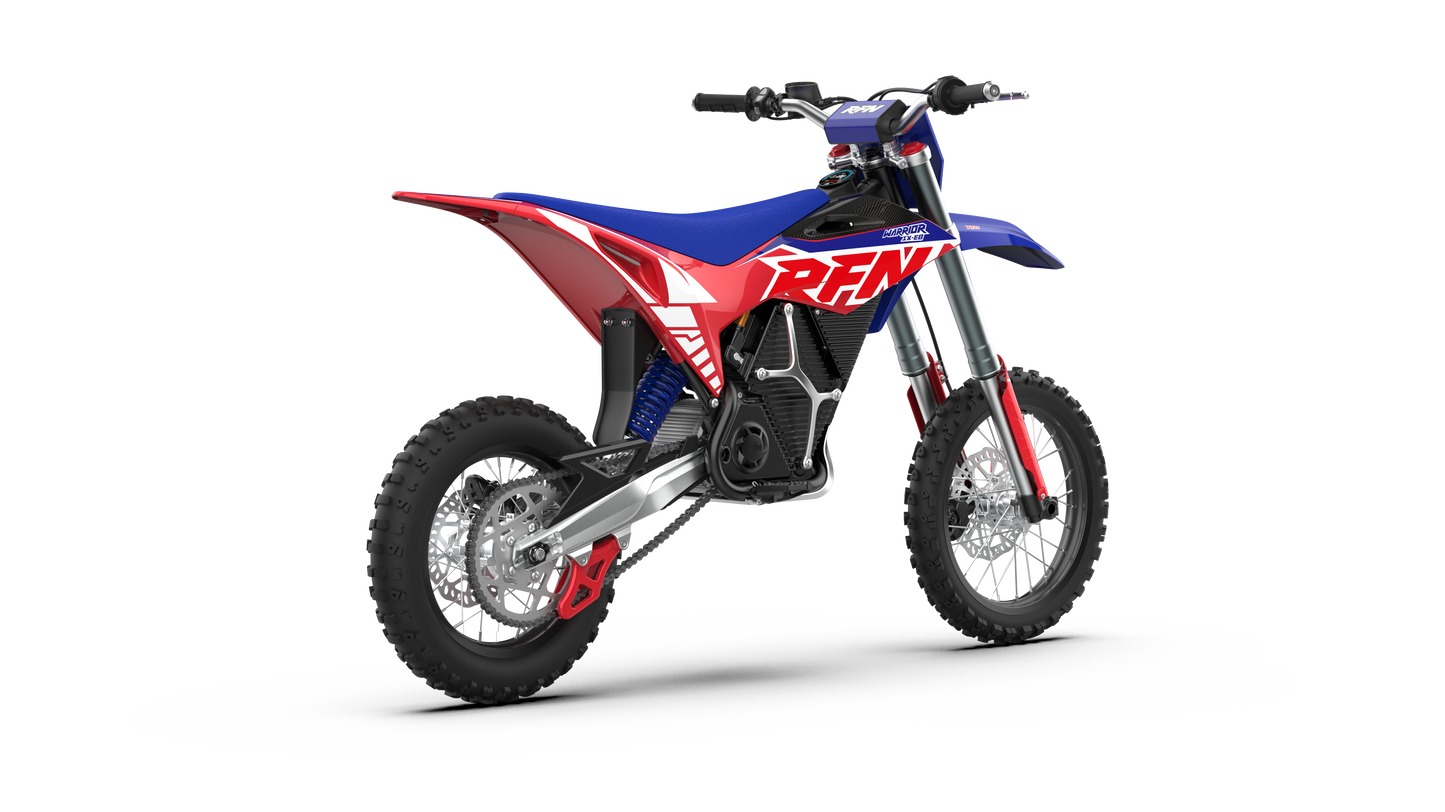 2026 RFN Warrior Youth SX-E8 - 60v 8kw Electric Dirt Bike