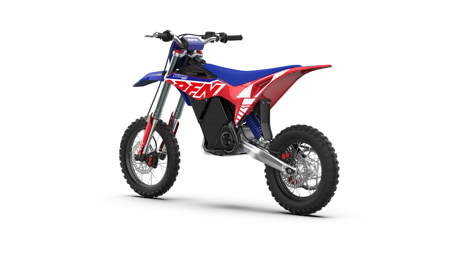 2026 RFN Warrior Youth SX-E8 - 60v 8kw Electric Dirt Bike