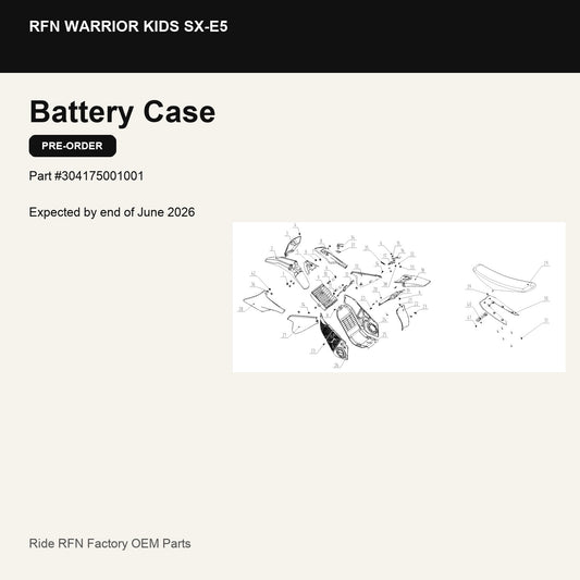 Battery Case For RFN Warrior Kids SX-E5